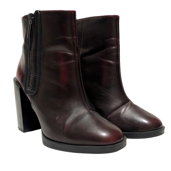 Zara Shoes - Zara Oxblood Heeled Boots